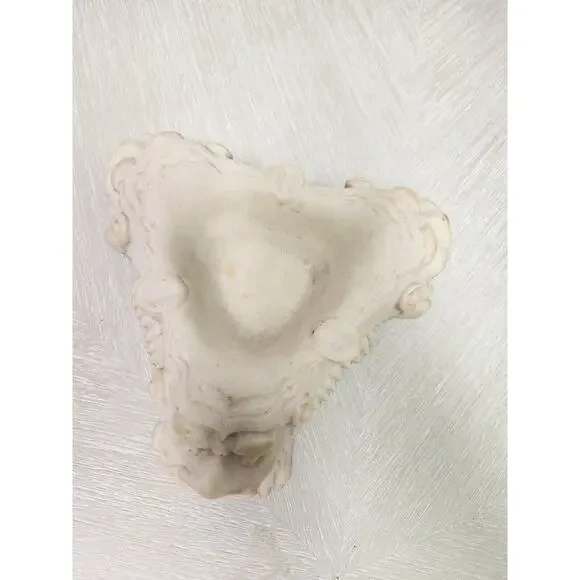 Vintage Fu Dog Ashtray , Foo Chinese Lion Dragon, Hard Resin bone Made In Italy - Picture 5 of 10